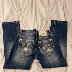 Miss Me denim crop size 26